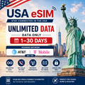 USA eSIM | Unlimited Data | Data Only | AT&T & T-Mobile | 3G/4G