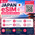 Japan eSIM | Unlimited Data | Data Only | KDDI & Softbank | 4G